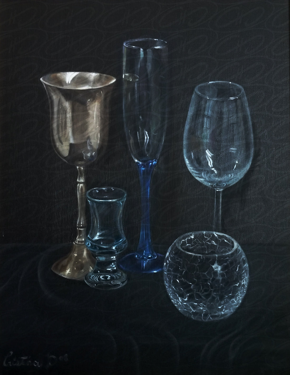 Glass Still Life, 16”x20”