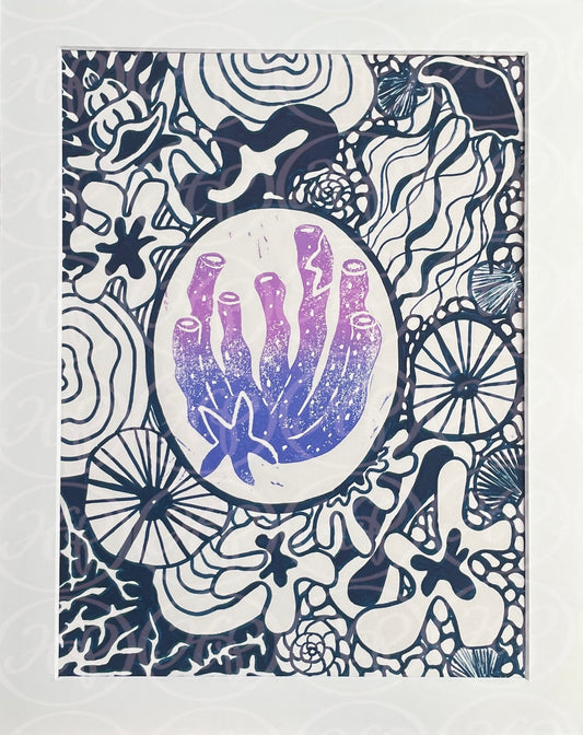 Zentangle Ocean Sponge