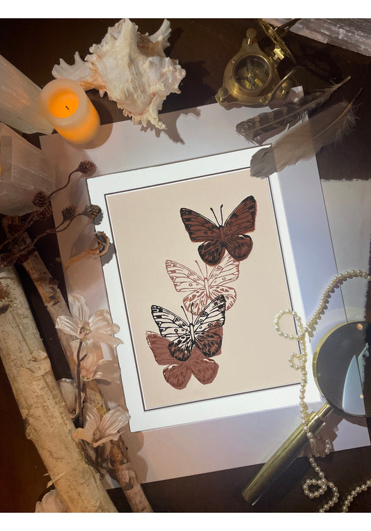 Layered Brown Butterflies