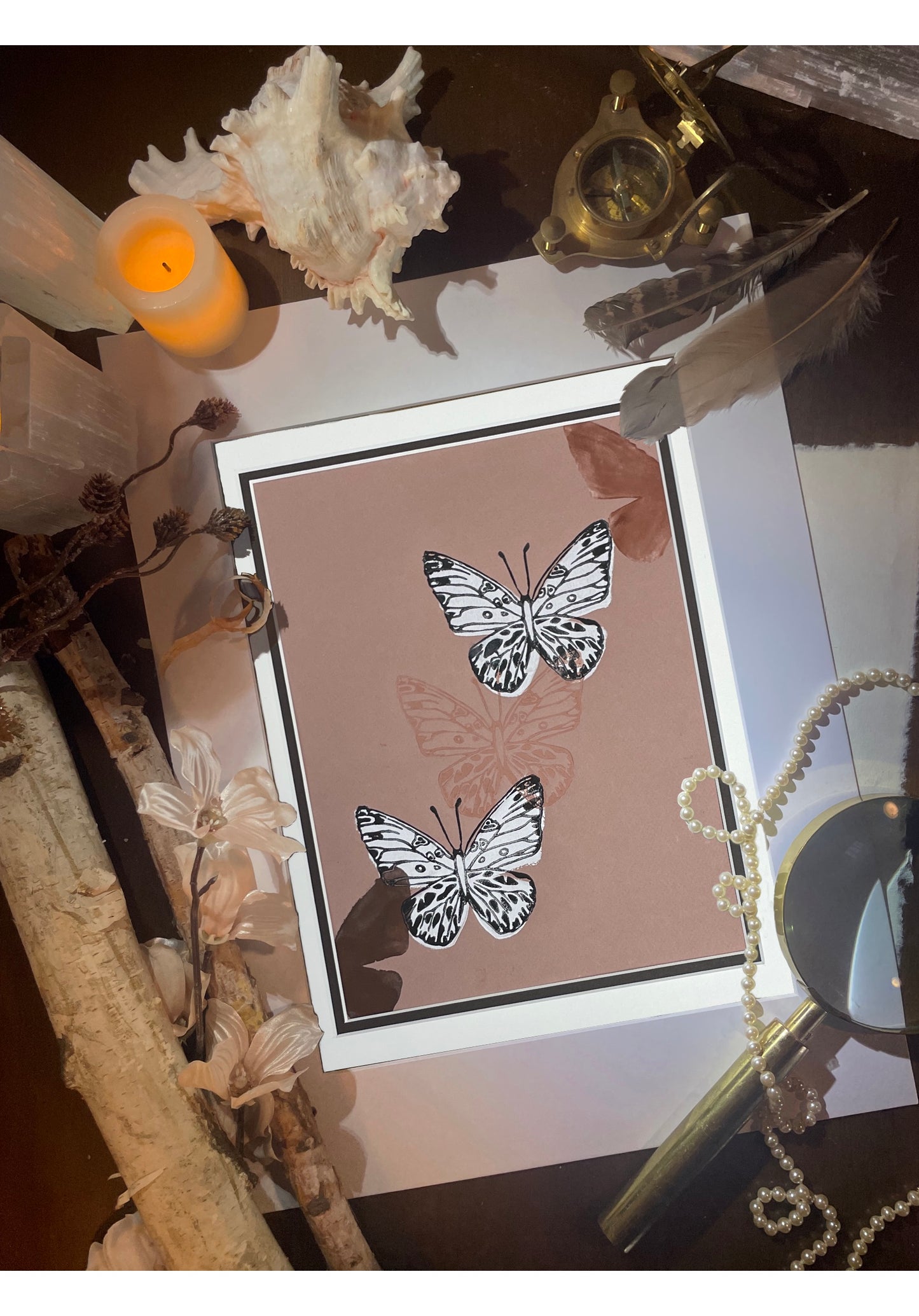 Layered Brown Butterflies